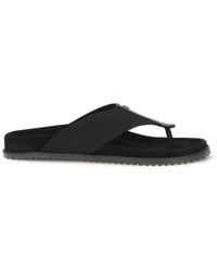Dolce & Gabbana - Dolce & Gabbana Logo Thong Sandals - Lyst