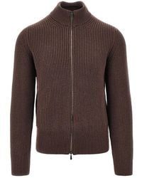 Drumohr - Merino Wool Full-Zip Cardigan - Lyst