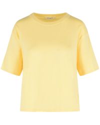 Lisa Yang - 'Rubie' Cotton And Lemon Cashmere T-Shirt - Lyst