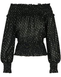 Self-Portrait - Self Portrait 'Chiffon' Viscose Sweater - Lyst