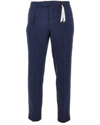 Santaniello - Cotton And Linen 'Arechi' Trousers - Lyst