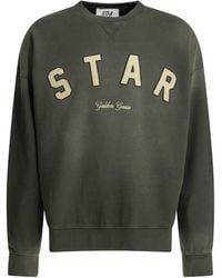 Golden Goose - Star Crewneck Cotton Sweatshirt - Lyst