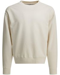 Golden Goose - Crewneck Sweatshirt With Reverse Logo Sweatshirts White - Lyst