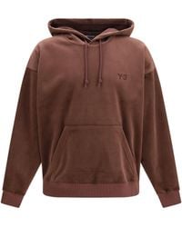 Y-3 - Corduroy Hooded Sweatshirt Night - Lyst