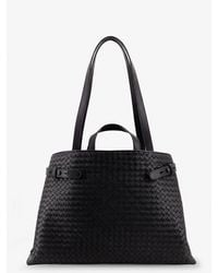 Bottega Veneta - Intreccio Leather Shoulder Bag - Lyst