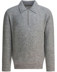 NN07 - "Alfie" Alpaca Blend Polo Sweater - Lyst