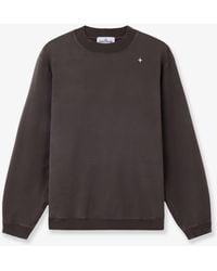 Stone Island - Organic Cotton Sweatshirt - Lyst