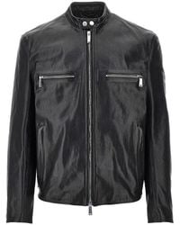 DSquared² - Leather Biker Jacket - Lyst