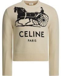 Celine - Cashmere Crewneck Knitwear - Lyst
