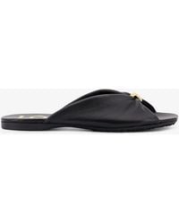 Loewe - Paula's Ibiza -Pebble Soft Leather Sandals - Lyst