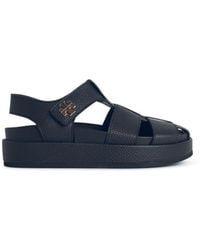 Tory Burch - Kira Fisherman Sport Leather Sandals - Lyst