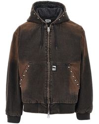 Obey - Studded Denim Blouson Jacket - Lyst