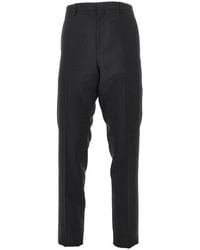 Fendi - Kid Mohair Tailored Pants - Lyst