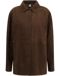 TOTEME - Suede Shirt Jacket - Lyst