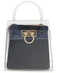 Ferragamo - Pvc Top Handle Handbag - Lyst