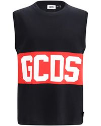 Gcds - Tank Top With Logo Band - Lyst