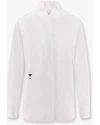 Dior - Cotton Shirt Wih Iconic Embroidery - Lyst