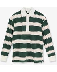 Closed - Striped Cotton Rugby Polo Shirt - Lyst