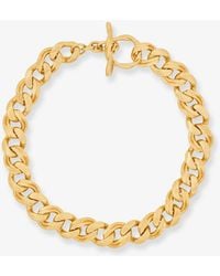 Saint Laurent - Metal Choker Necklace - Lyst