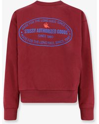 Stussy - Authorized Crew Cotton Blend Sweatshirt - Lyst