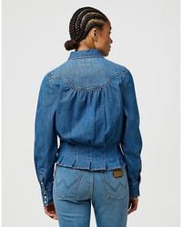 Wrangler - Regular Femme Peplum Shirt - Lyst