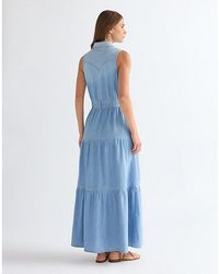 Wrangler - Regular Tiered Maxi Dress - Lyst