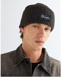 Wrangler - Ribbed Wool Beanie - Lyst