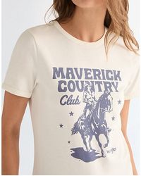Wrangler - Slim Ringer Tee - Lyst