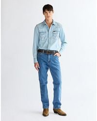 Wrangler - Basic Metal Loop Leather Belt - Lyst