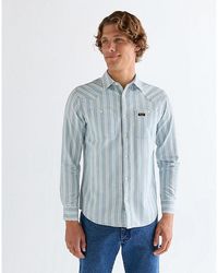 Wrangler - Regular Chambray Shirt - Lyst