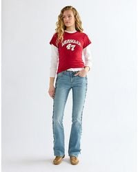 Wrangler - Low Rise Lace Up Bootcut Jean Size 24 X30 - Lyst