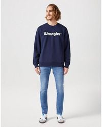 Wrangler - Regular Logo Crew Sweat - Lyst