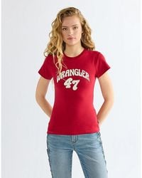 Wrangler - Slim Shrunken Band Tee - Lyst