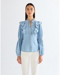 Wrangler - Slim Romance Lightweight Blouse - Lyst