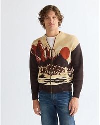 Wrangler - Relaxed Full Zip Cardigan - Lyst