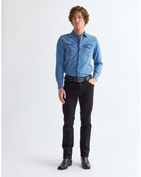 Wrangler - Stitched Leather Belt Größe - Lyst