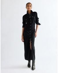 Wrangler - Slim Cinched Waist Maxi Dress - Lyst