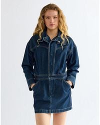 Wrangler - Relaxed Moto Dress - Lyst