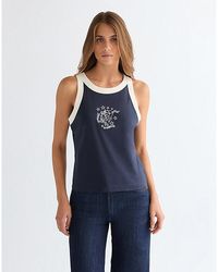 Wrangler - Slim Ringer Tank - Lyst