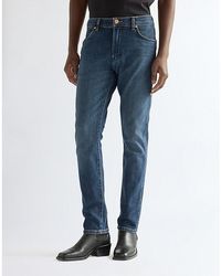 Wrangler - Larston Slim Tapered Toughlite Low Stretch Jean Size 28 X32 - Lyst