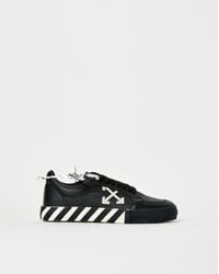 Off-White c/o Virgil Abloh Low Vulcanized Calf Leather Trainers - Black