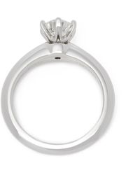 Tiffany & Co. Platinum 0.76ct Diamond Solitaire Engagement Ring - Metallic