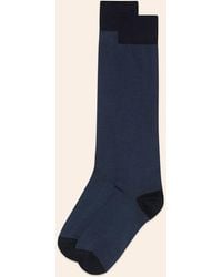 Yamamay - Calze lunghe uomo blu a righe sottili Daily - Lyst
