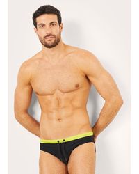 Yamamay - Costume slip con fascia a contrasto Passepartout - Lyst