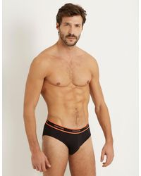 Yamamay - Slip uomo in jersey di cotone elasticizzato tinta unita elastico a contrasto New Fashion Color - Lyst