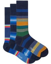 Paul Smith 3 Pack Socks - Blue