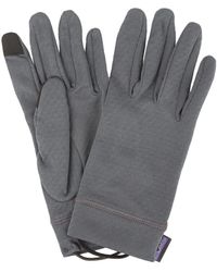 Womens Mens Accessories Mens Gloves Patagonia Synthetic Capilene Midweight Liner Gloves in Blue 