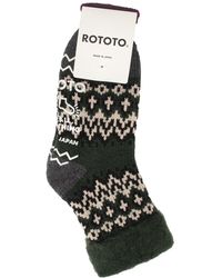 RoToTo Comfy Room Socks Nordic - Green