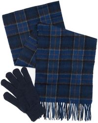 barbour scarf and glove gift box