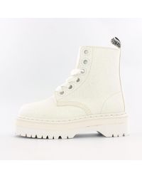 Dr. Martens Molly Glitter Boot in White 